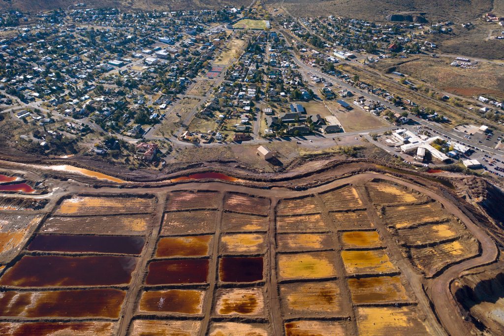 Copper Mine Tailings Ponds #1, Warren, Arizona, USA, 2019
