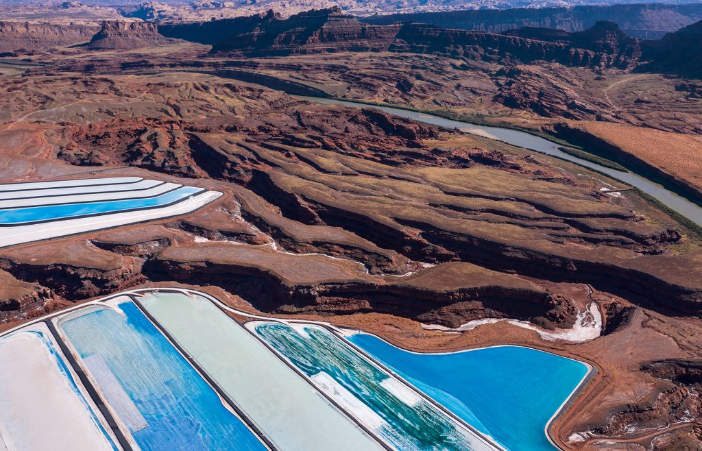 Potash Mine and Colorado River, Moab, Utah, USA, 2019