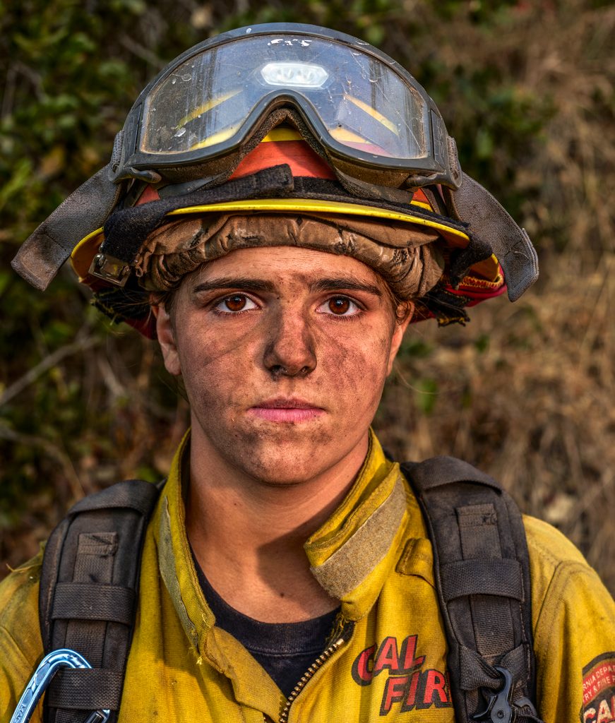 Carignane Ferreira at Soberanes Fire, Los Padres National Forest, California, USA, August 5, 2016. Division India with Strike Team 9110C from Mendocino County, California.