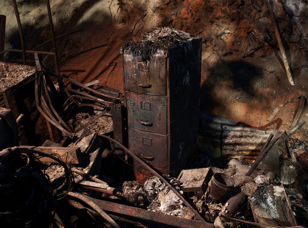 Filing Cabinet, Soberanes Fire, Los Padres National Forest, California, USA, August 6, 2016