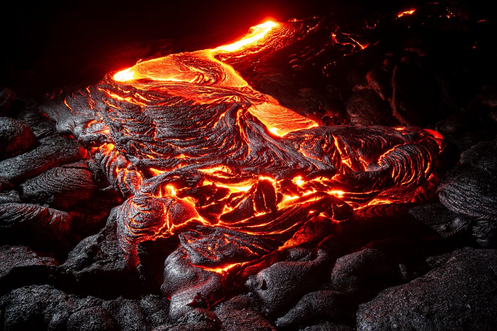 Pāhoehoe Lava Flow #3, west of Kalapana, Big Island, Hawai‘i, USA, 2013