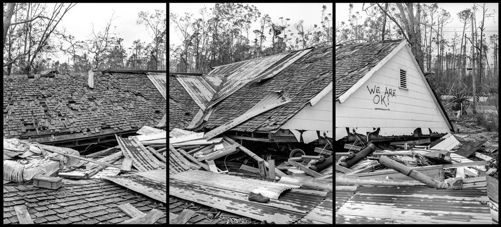 We Are OK after Hurricane Katrina, Waveland, Mississippi, USA, September 17, 2005