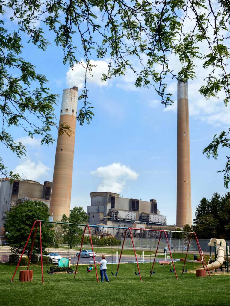 "Bruce Mansfield Power Plant with Swings #1", Shippingport, Pennsylvania, USA (2017)