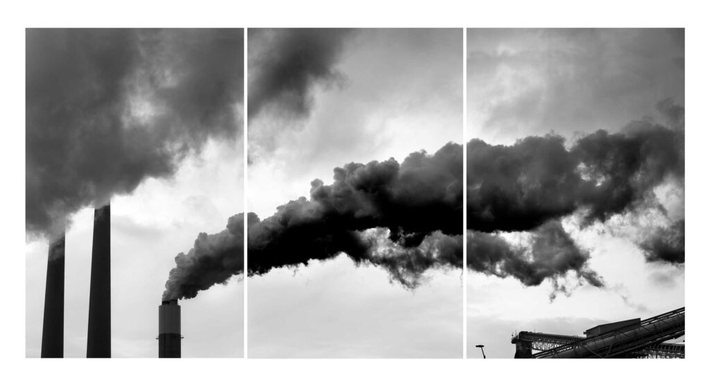 "Conemaugh Power Plant Triptych", New Florence, Pennsylvania, USA (2017)