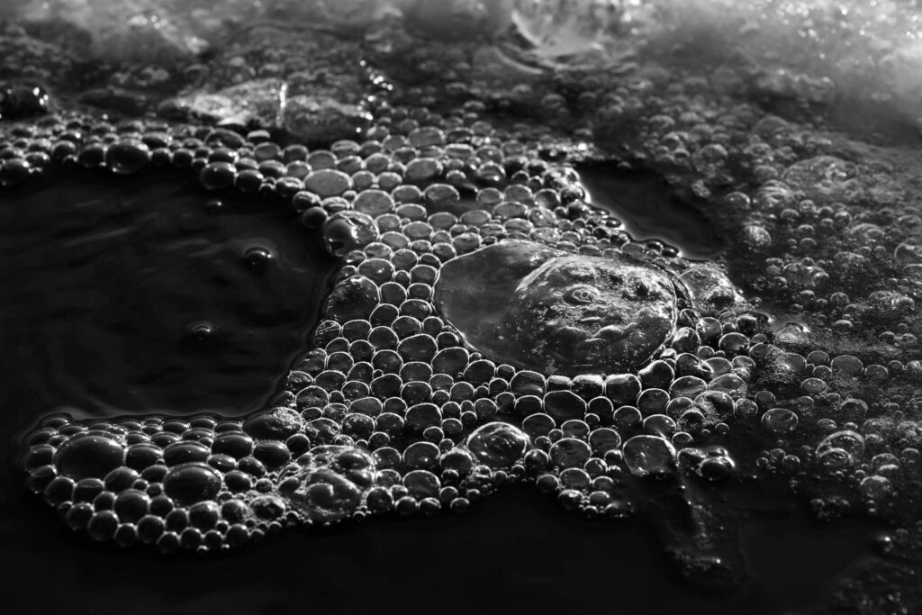 "Methane Bubbles in Ice #1", Fairbanks, Alaska, USA (2017)