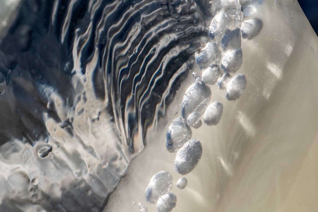 "Methane Bubbles in Ice #20", Fairbanks, Alaska, USA (2017)