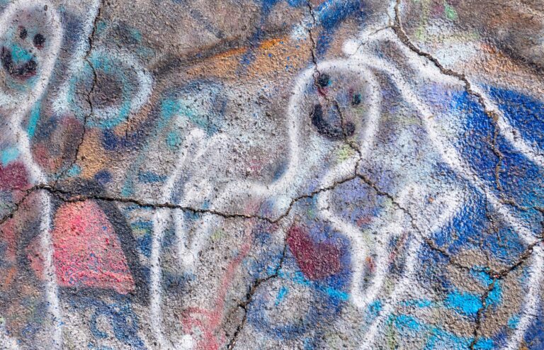 "Graffiti Road White Figures #2", Centralia, Pennsylvania, USA (2019)