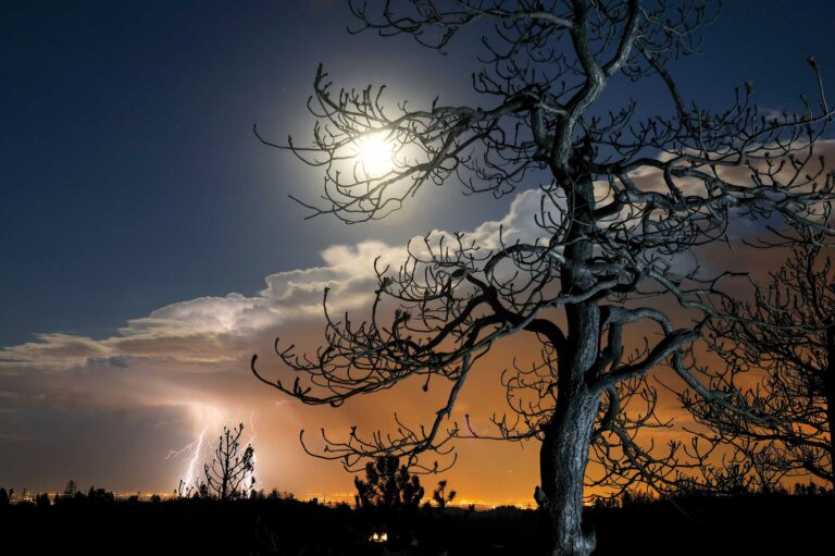 "Fourmile Canyon Fire Aftermath with Lightning", Boulder, Colorado, USA (2010)