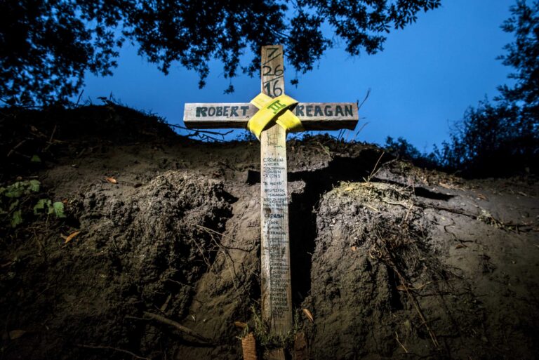 "Robert Reagan Memorial", Soberanes Fire, Los Padres National Forest, California, USA (2016)