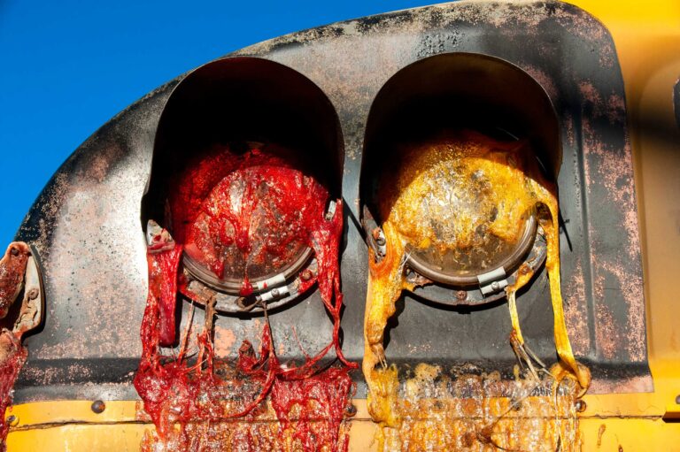 "School Bus Lights", Boulder, Colorado, USA (2010)