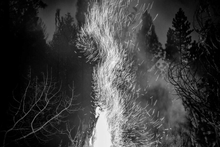 "Spark Shower #1", Lowell Fire, Nevada County, California, USA (2015)