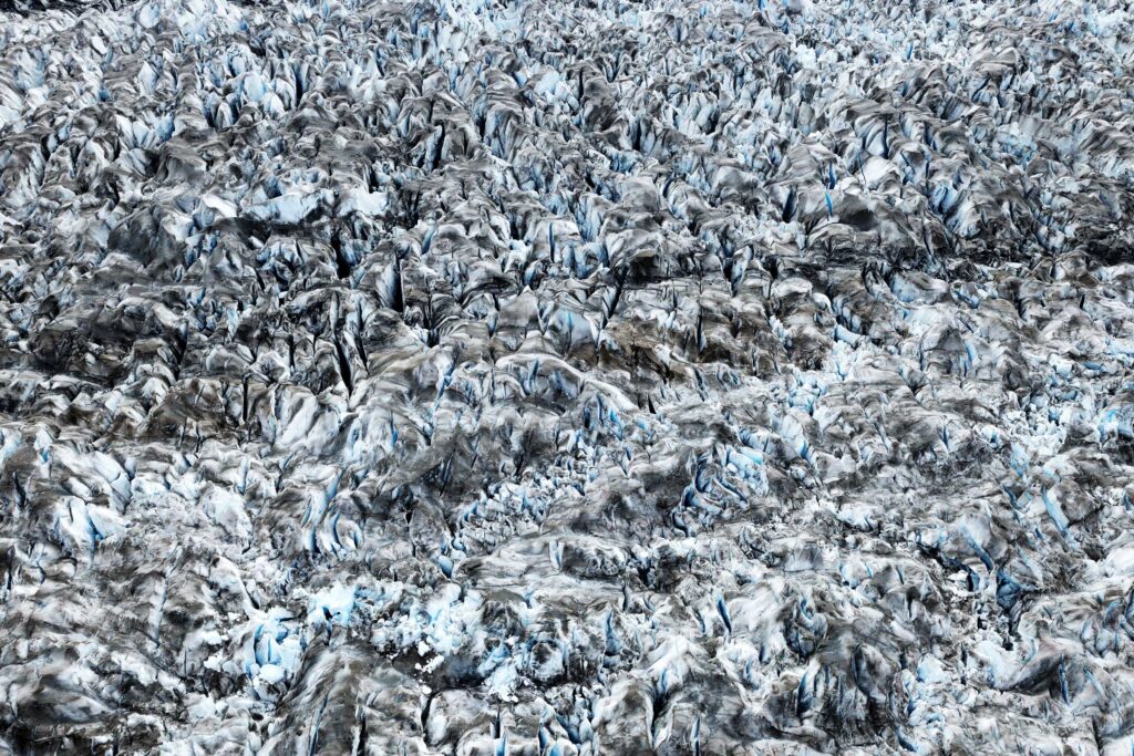 "Columbia Glacier Abstract (after Jackson Pollock)", Prince William Sound, Alaska, USA (2009)