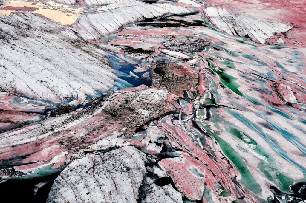 "Algae and Ice on Lake", Coast Mountains, British Columbia, Canada (2008)