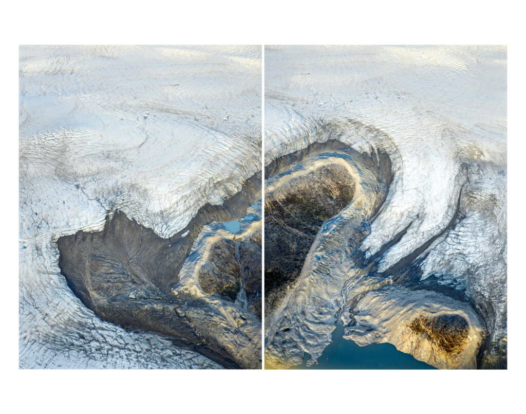"Western Edge, Greenland Ice Sheet Diptych", Greenland Ice Sheet, Greenland (2019)