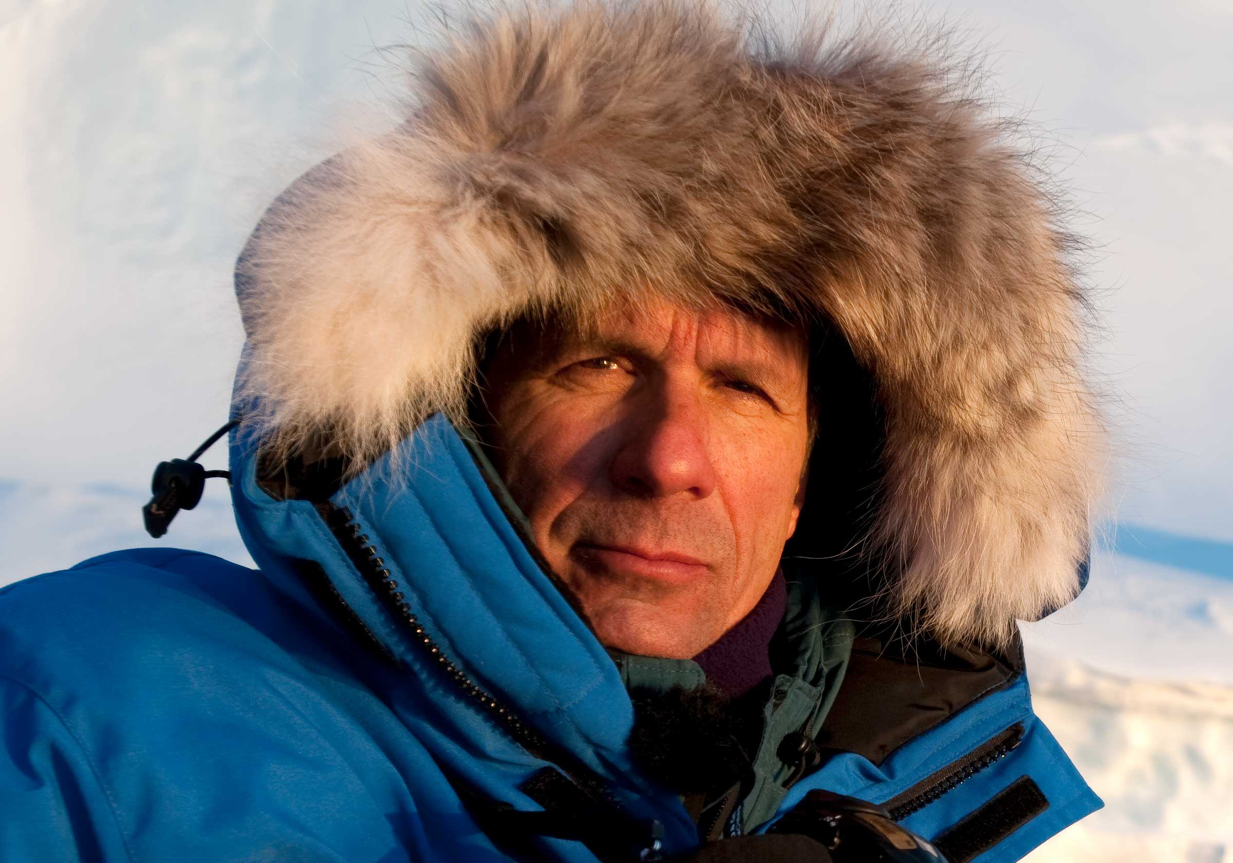 Extreme Ice Survey Founder and Director James Balog in Greenland at -30 degrees F.,Disko Bay, Greenland (2008)