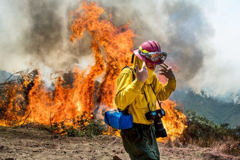 "James Balog at Soberanes Fire #1", Monterey County, California, USA (2016)
