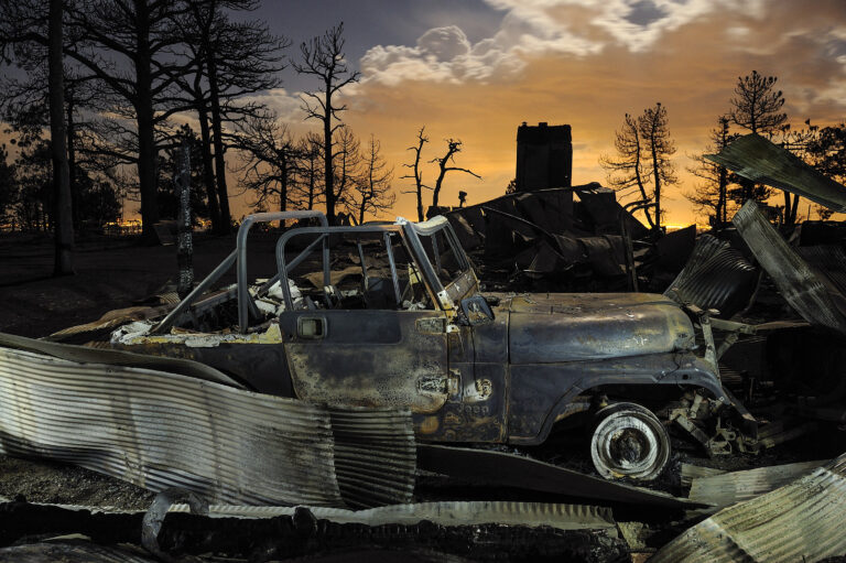 "Fourmile Canyon Fire Aftermath with Jeep", Boulder, Colorado, USA (2010)