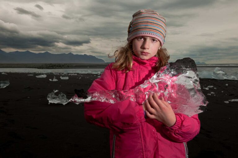 "Emily with Ice Diamond", Jökulsárlón, Iceland (2011)